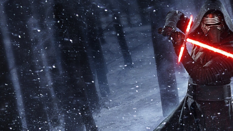 motor vehicle, Star Wars: The Force Awakens, 2K, communication, digital, red, car, christmas, wars, ice, night, architecture, people, Star Wars