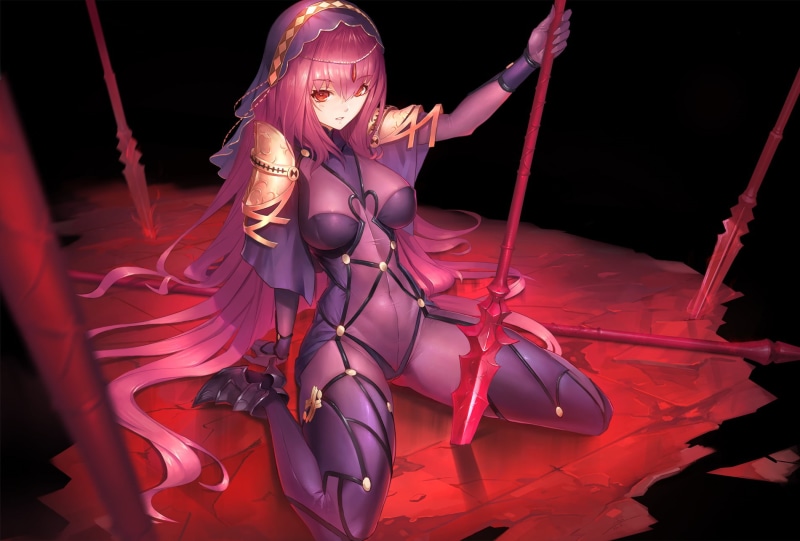 women, one person, festival, disguise, night, front view, untitled, weapon, Scathach ( Fate/Grand Order ), 720P, sitting, creativity, mask, bodysuit, indoors