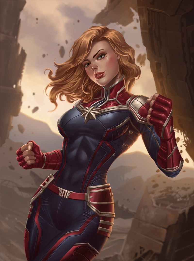 720P, nature, beautiful woman, Marvel Comics, Carol Danvers, adult, fashion, hairstyle, one person, women, females, hair, fantasy, young adult, glamour