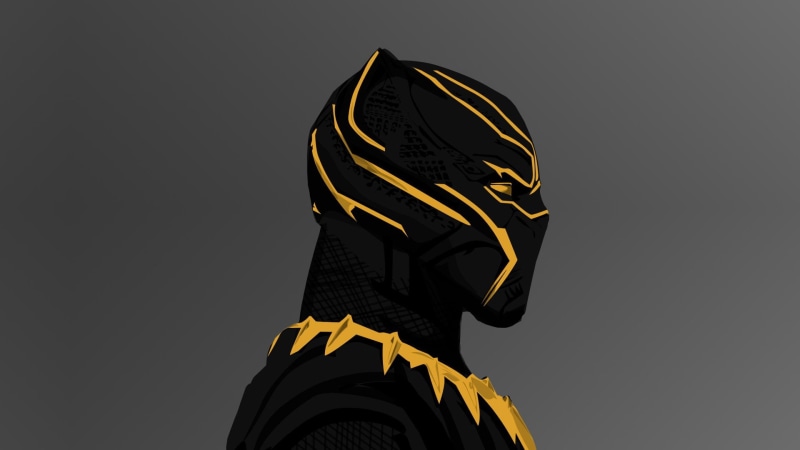 Necklace, gray background, 1080P, indoors, copy space, protection, Movie, unrecognizable person, Black Panther (Movie), sky, security, Marvel Comics, portrait