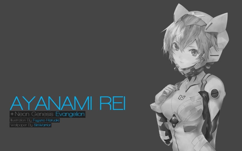 copy space, clothing, waist up, females, representation, anime girls, three quarter length, indoors, western script, innocence, Ayanami Rei, males, bodysuit