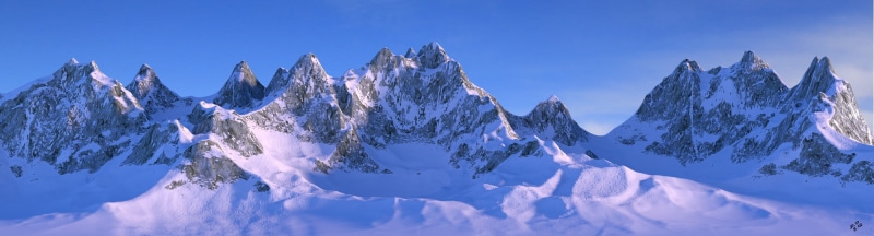 european Alps, sky, 1080P, ice, landscape, cycles, daytime, mountain Peak, blender  3d, Mountain, outdoors, scenics, Snow, nature, winter, glacier, blue