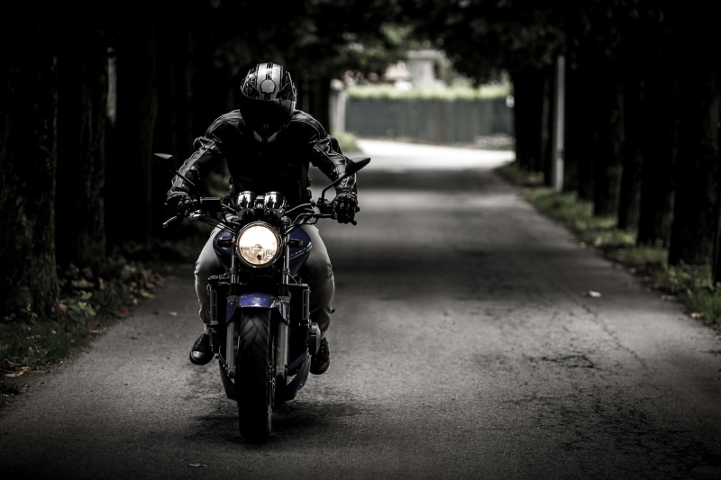 street, bike rider, bike, dark, 4K, honda hornet, person, motorcycle, motorbike, driver