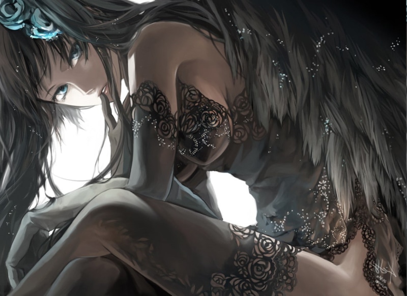 lifestyles, young adult, women, portrait, real people, Hatsune Miku, human body part, Flower In Hair, blue eyes, fashion, indoors, pattern, Anime Girls