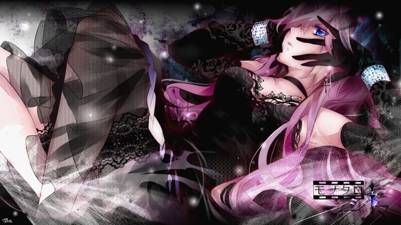 pink hair, 720P, female likeness, Megurine Luka, real people, purple, fashion, mask, digital composite, mannequin, clothing, mask - disguise, carnival - celebration event