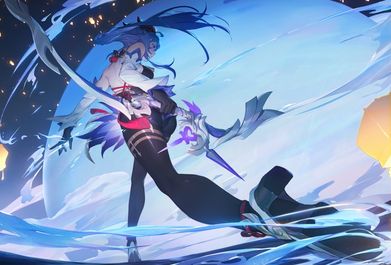 1080P, Ganyu (Genshin Impact), anime girls, Genshin Impact