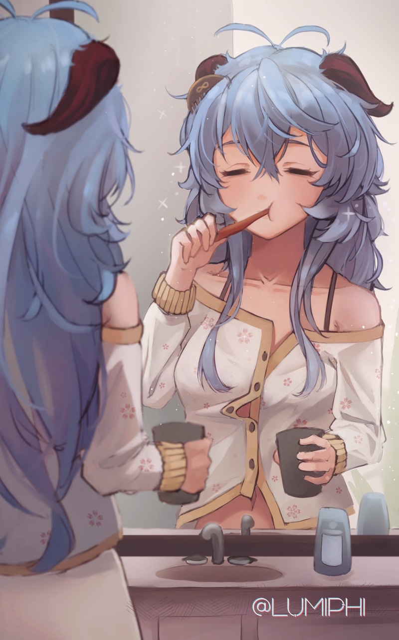anime girls, Ganyu (Genshin Impact), LUMIPHI, 2K, Genshin Impact
