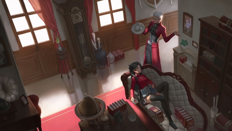 occupation, real people, sitting, 2K, window, day, character, building, teenager, full length, Archer (Fate/Stay Night), black, lifestyles, standing, architecture