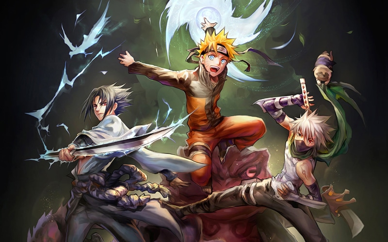 creativity, art and craft, Kakashi Hatake, 1080P, group of people, people, Anime, belief, architecture, Rasengan (Naruto), mural, adult, arts culture and entertainment