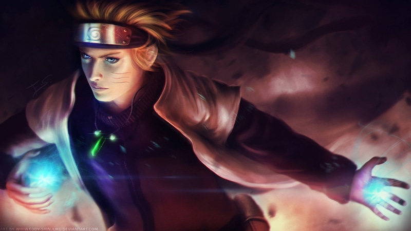 naruto, hairstyle, cyberspace, indoors, futuristic, studio shot, Rasengan, realistic, adult, beautiful woman, one person, beautiful people, multi colored