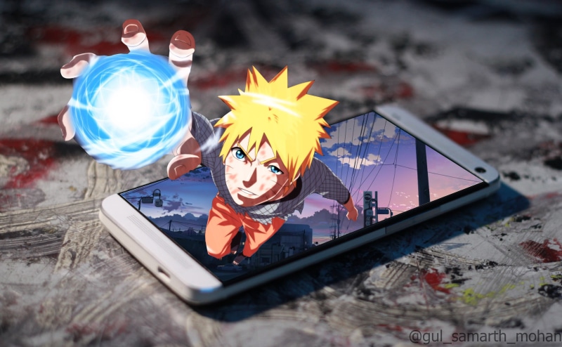 2K, Naruto, Naruto Uzumaki, Phone, Rasengan (Naruto)
