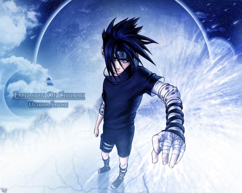 Naruto: Shippuden, art, naruto, Uchiha Sasuke, chidori, shippuden, x, anime, sasuke, 720P, uchiha, hd