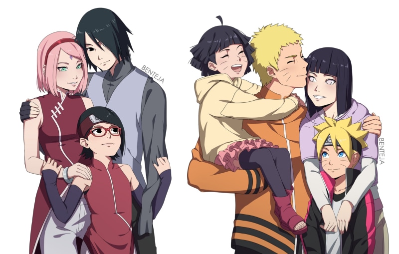 Naruto Uzumaki, Himawari Uzumaki, Hinata Hyūga, Boruto, Naruto, Boruto (Anime), Sasuke Uchiha, Sakura Haruno, Boruto Uzumaki, 1080P, Sarada Uchiha