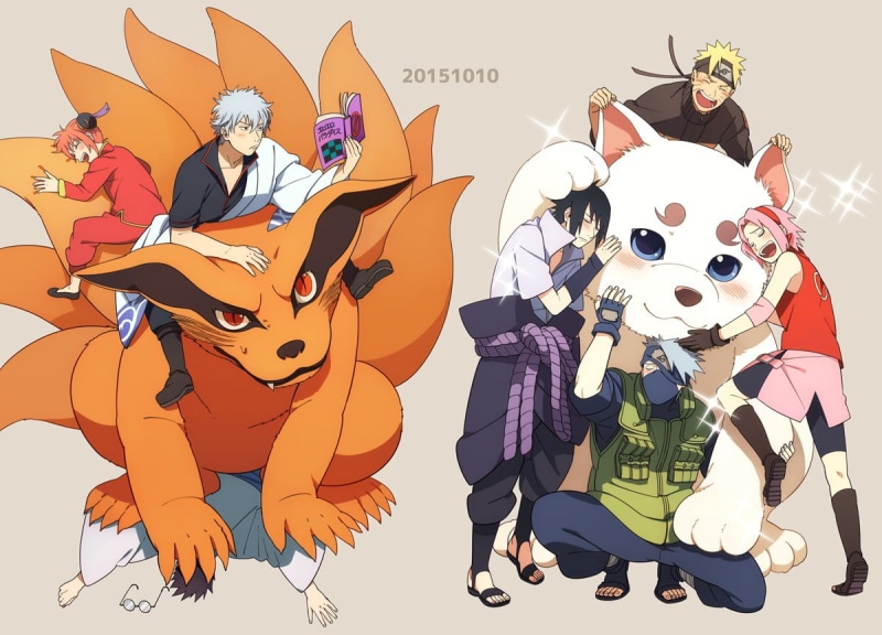 domestic animals, group of people, animal, creativity, Naruto Shippuuden, people, cartoon, 480P, computer Graphic, Haruno Sakura, backgrounds
