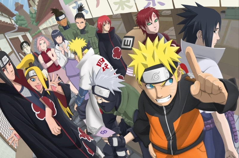 Anime, Sasuke Uchiha, uniform, group Of People, color Image, sport, Naruto, 1080P, creativity, shippuden, human representation, male likeness