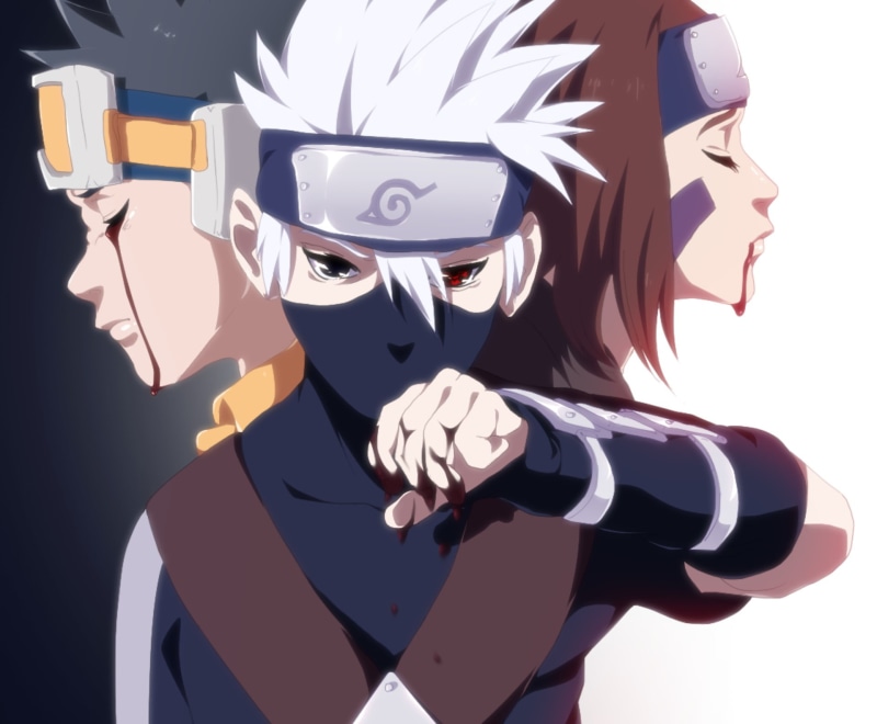 Kakashi Hatake, Anime, Naruto, Rin Nohara, 1080P, Obito Uchiha