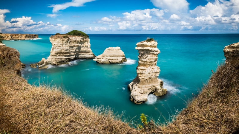 photograph, art, surrounded, grass, photo, sea, europe, Torre, sky, blue, tranquil, lecce, italy, landscape, peaceful, Italy, scenery, scenics, beach, beautiful