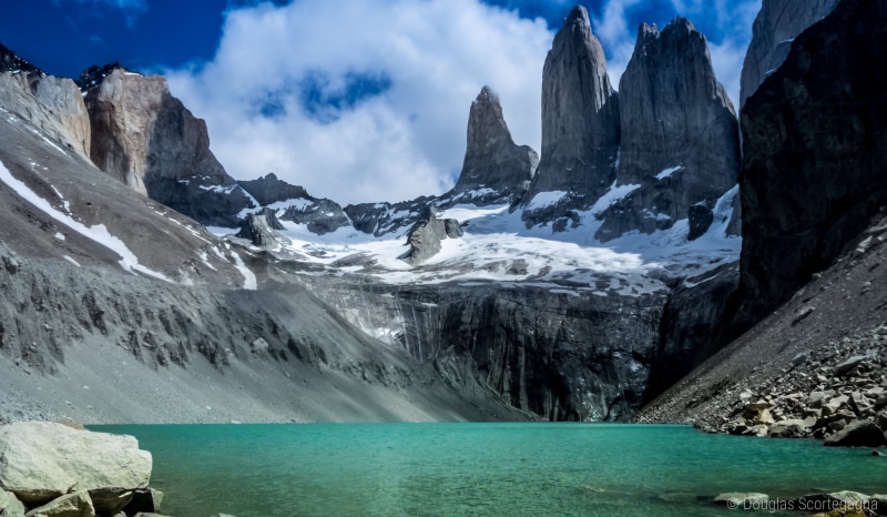 2K, water, ice, monolith, mountain, amazing, snow, las, hike, wild, clouds, hiking, Las Torres, landscape, rock, nature, mountain Peak, blue and white
