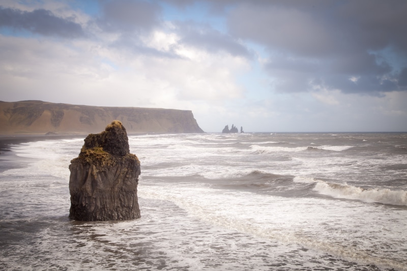 beach, sea water, iceland, 5K, monolith, coastline, sea, atlantic Ocean, water, wave, scenics, Beach  rock, landscape, rock - Object, victoria - Australia