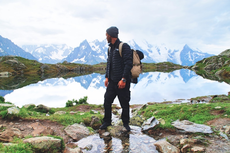tranquility, stands, outdoors, 4K, wilderness Area, lifestyles, hiking, one Person, man, non-urban scene, beauty in nature, day, scenics - nature, real people