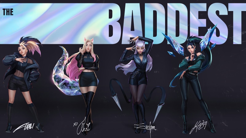 K/DA, KDA Ahri, 4K, Akali, Evelynn, Evelynn (League of Legends), kda, Ahri, Riot Games, KaiSa, League of Legends, Ahri (League of Legends), Akali(League of Legends)