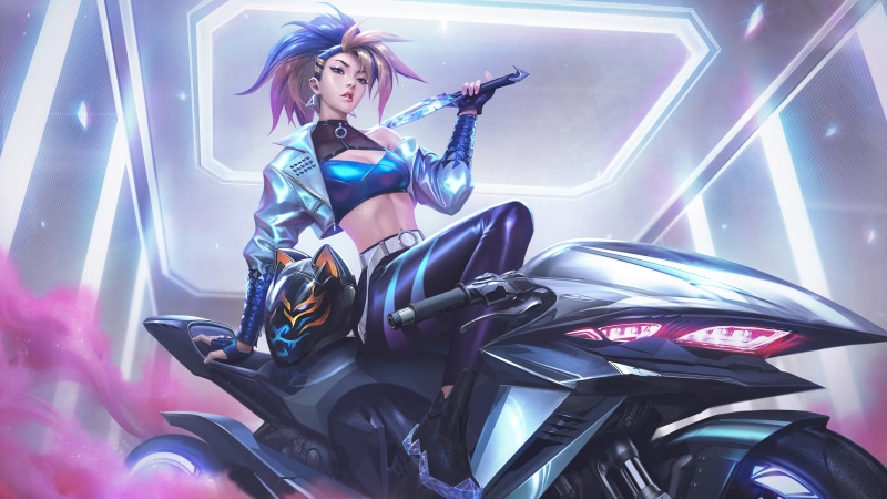 Riot Games, League of Legends, K/DA, Akali, music, kda, 4K, neon akali, Akali(League of Legends)