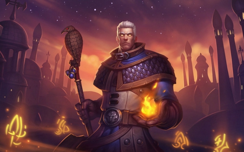  human representation, representation, illustration, creativity, weapon, space, male, burning, fantasy, hearthstone, illuminated, fire - Natural Phenomenon