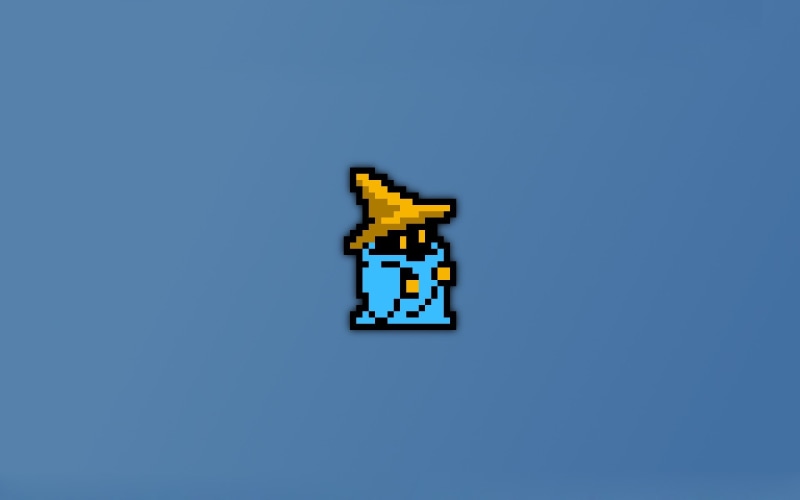 1080P, 8 bit, pixel, black mage