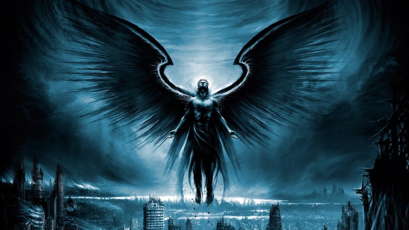 fictional character, apocalypse, wing, darkness, cg artwork, angel, dark angel, black angel, 1080P, wings, fallen angel, supernatural creature, demon