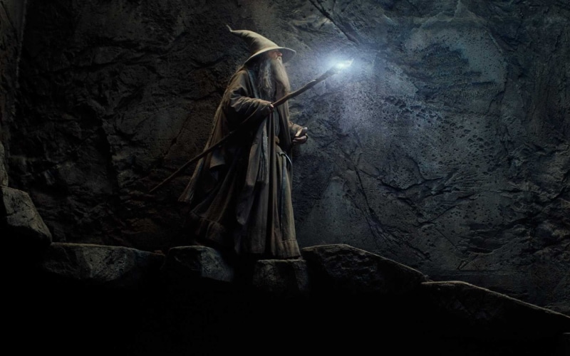 creativity, dark, white, The Hobbit: The Desolation of Smaug, belief, Gandalf, no people, religion, statue, cave, rock, lord, rings, 1080P, movies, sculpture