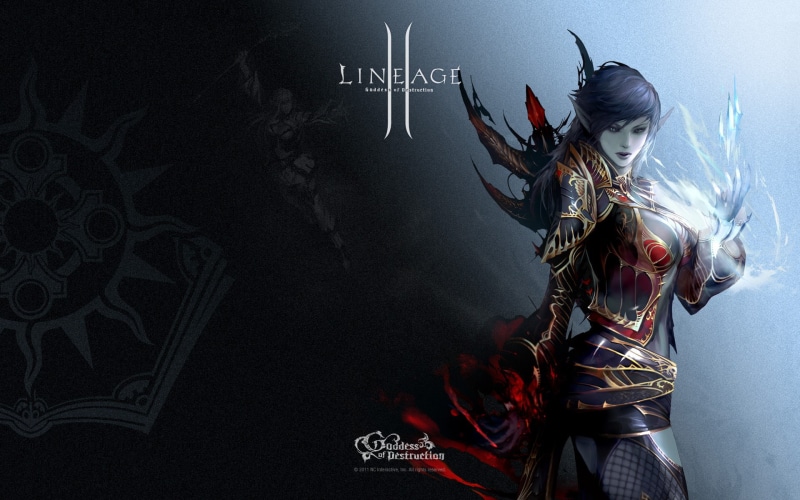 1080P, awakening, line, dark elf, lineage 2, girl, goddess of destruction, Feoh Wizard, sorceress