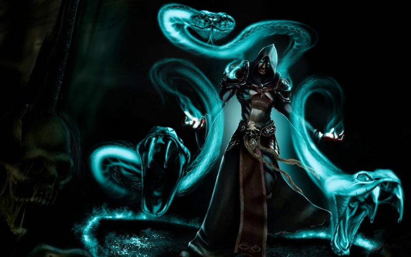 artwork, mage, sorcerer, art, fantasy, magician, Magic, 2K, wizard
