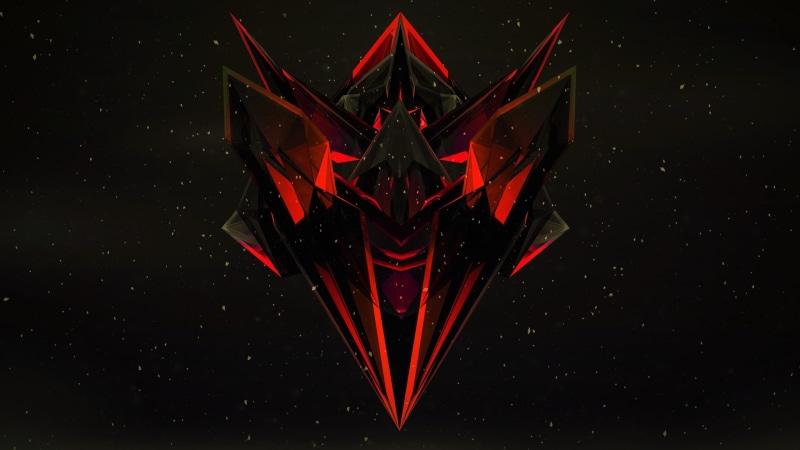 red, 3D, 2K, black, orange, Justin Maller, dark, abstract