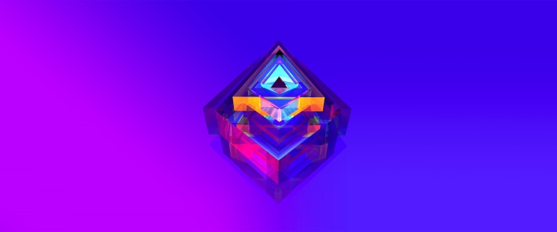 design, blue background, copy space, creativity, triangle shape, Justin Maller, blue, pink color, shape, studio shot, human representation, nature, no people