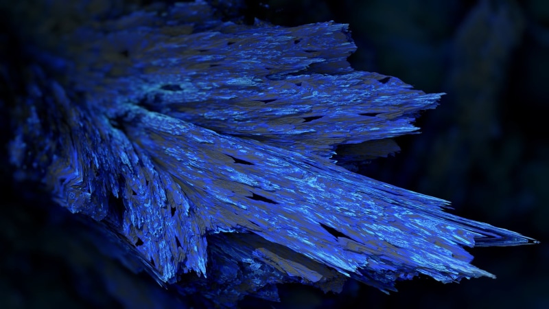 dry, render, Procedural Minerals, CGI, leaf, dark, 1080P, wilted plant, night, close-up, focus on foreground, beauty In Nature, growth, water, stone, no people