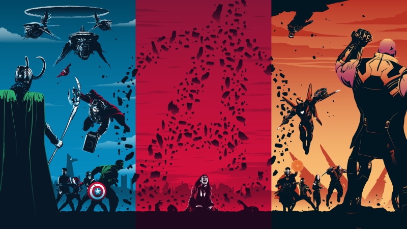 Movie, Star Lord, Hulk, Thor, Doctor Strange, Captain America, Thanos, Iron Man, Spider-Man, Mantis (Marvel Comics), Hawkeye, Black Widow, Avengers: Infinity War