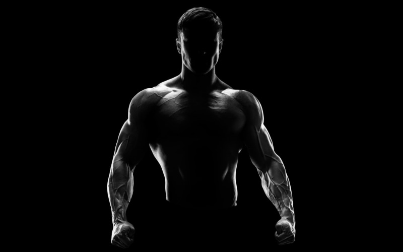 silhouette, muscles, men, 1080P