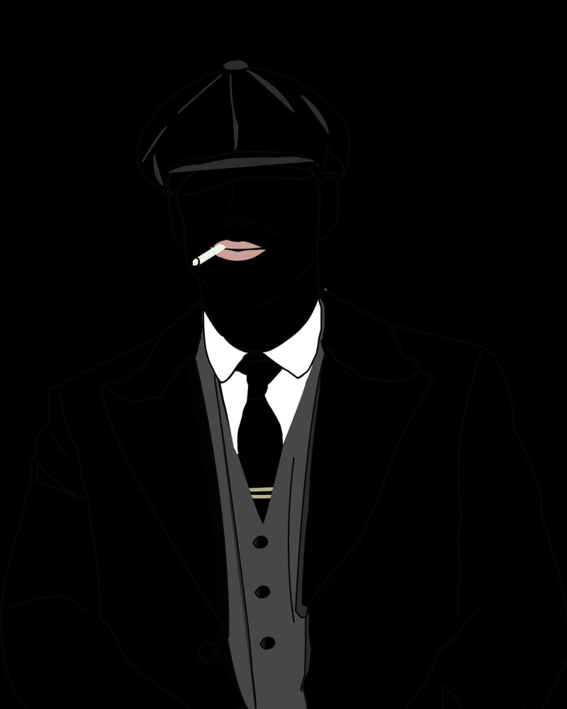 Peaky Blinders, Adobe Illustrator, Thomas Shelby, illustration, 1080P