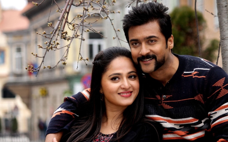 lifestyles, looking at camera, togetherness, 1080P, anushka, young adult, red, bollywood, shetty, women, black, young men, portrait, front view, s, real people