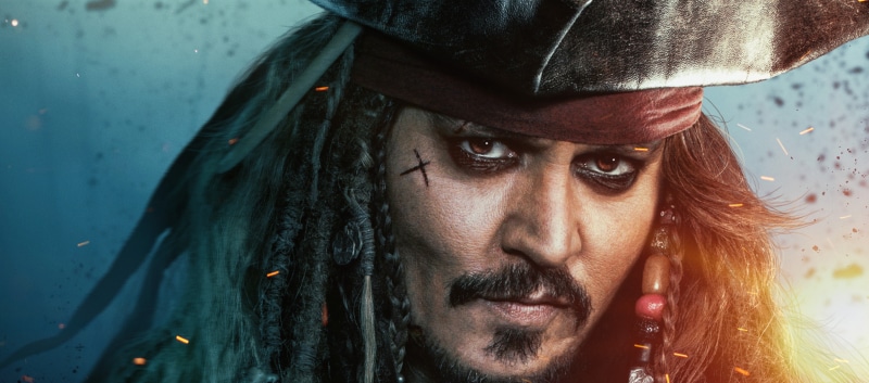 Johnny Depp, 5K, Pirates of the Caribbean: Dead Men Tell No Tales, Captain Jack Sparrow