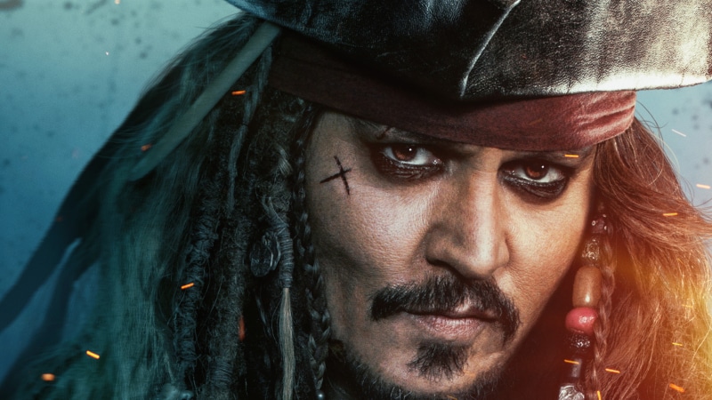Johnny Depp, jack, 8k, captain, Pirates of the Caribbean: Dead Men Tell No Tales, sparrow, 4k, 5K