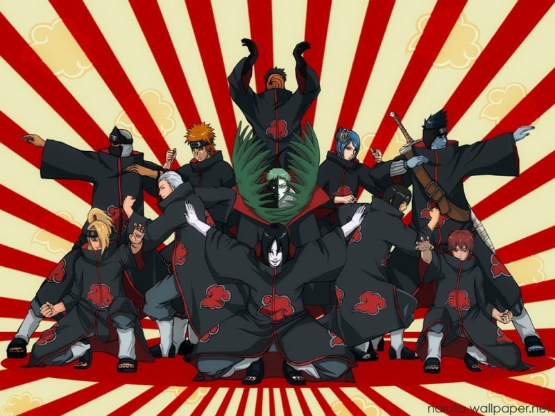 arts culture and entertainment, red, celebration, naruto, 480P, human arm, stripes, group of people, Orochimaru, creativity, arms raised, Uchiha Itachi