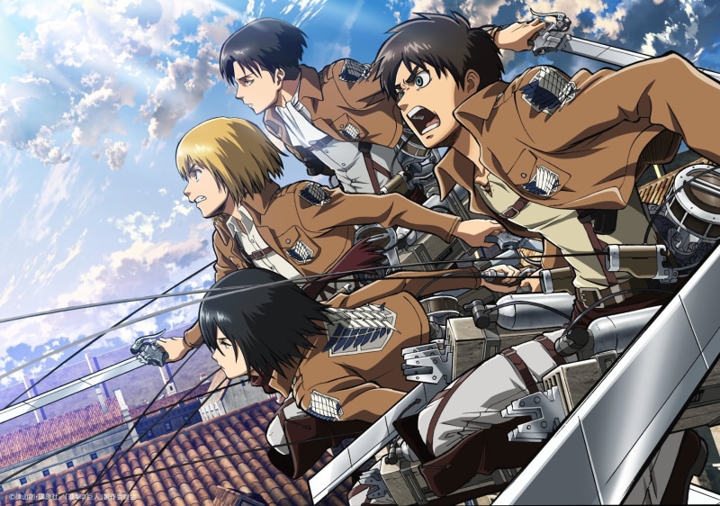leisure activity, sunlight, real people, Mikasa Ackerman, people, casual clothing, land vehicle, women, group of people, railing, attack, transportation