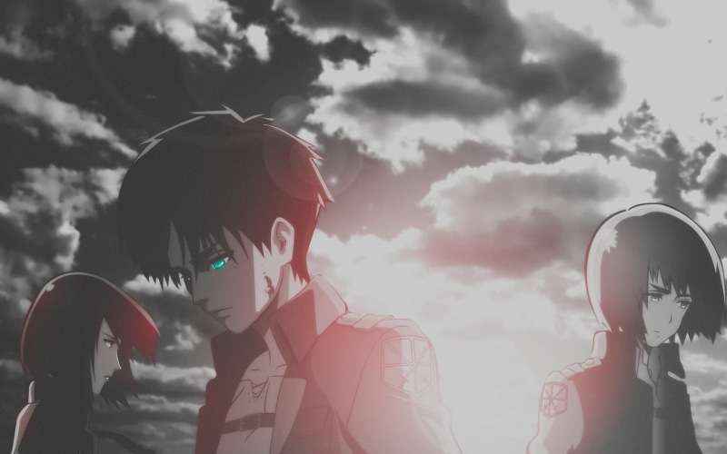 nature, headshot, young adult, day, sunlight, 1080P, security, Shingeki no Kyojin, leisure activity, anime, anime girls, cloud - sky, mask, front view