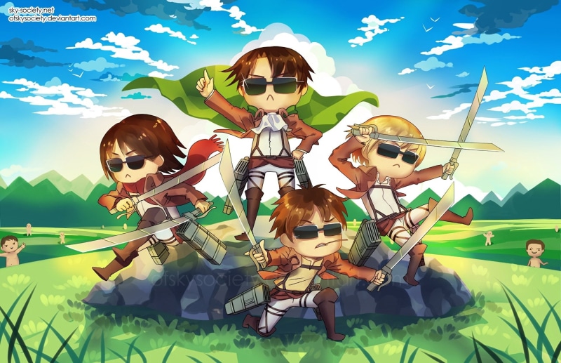 Armin Arlert, Anime, Levi Ackerman, 1080P, Mikasa Ackerman, Shingeki No Kyojin, Eren Yeager, Attack On Titan
