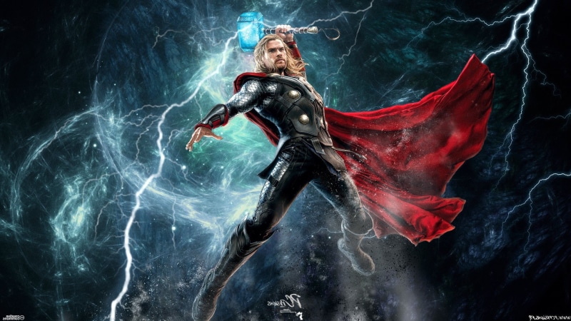 one person, indoors, looking, thor chris hemsworth marvel comics comics lightning mjolnir, nature, motion, women, animal wildlife, sea, adult, 1080P, water