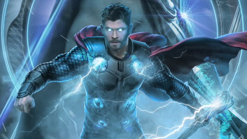 Thor, Marvel Comics, Superhero, Avengers EndGame, Chris Hemsworth, Avengers, The Avengers, 2K