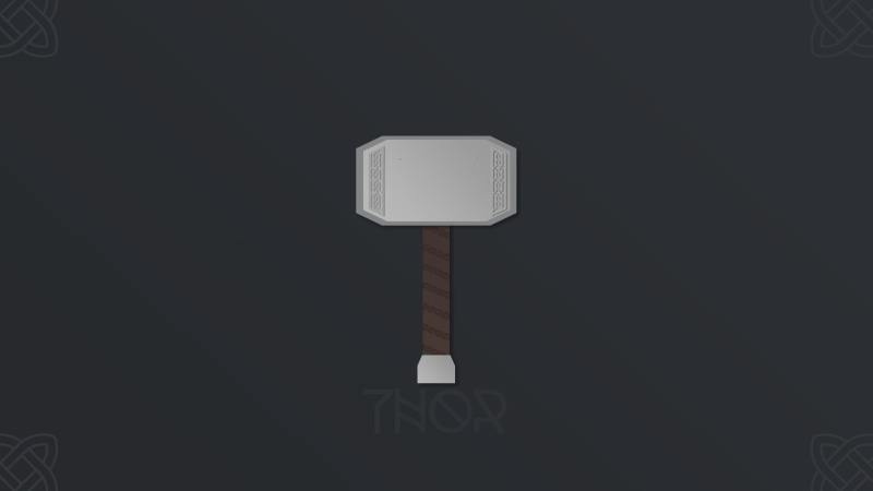 mythology, electric lamp, dark, indoors, hammer, studio shot, illuminated, Marvel Heroes, lighting equipment, Thor, marvel, Mjolnir, close-up, black background