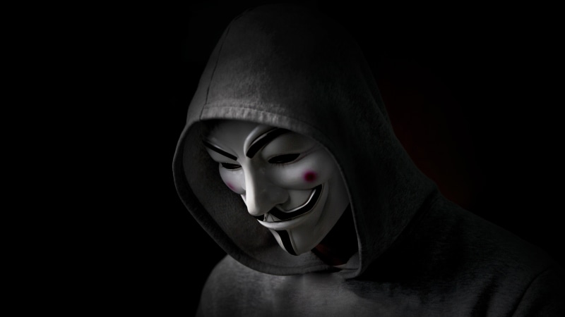 indoors, disguise, copy space, computer, people, mystery, hood - clothing, celebration, 5K, close-up, mask, clothing, hd, dark, headshot, hacker, studio shot