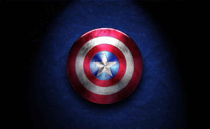 indoors, communication, circle, close-up, Movies, protection, day, security, shape, blue, geometric shape, architecture, safety, Captain America, Shield